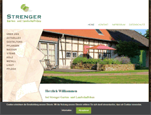 Tablet Screenshot of garten-strenger.de